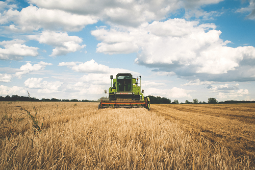 a large machine in a field